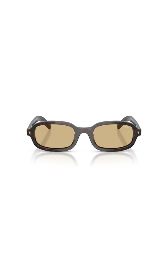 Women's 0Pr D06s Rectangular Tortoiseshell Sunglasses Brown