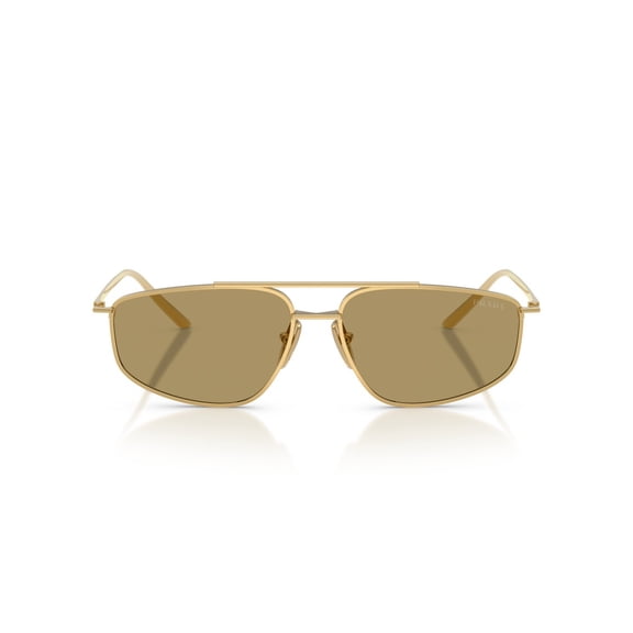 Prada Women's 0Pr C51s Rectangular Sunglasses Gold