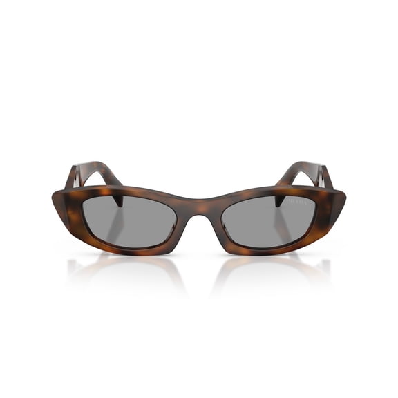 Prada Women's 0Pr B16s Angular Cat-Eye Sunglasses Brown