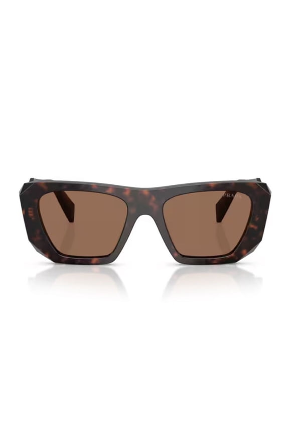 Women's Pr B18s Symbole Oversized Geometric Frame Sunglasses Brown