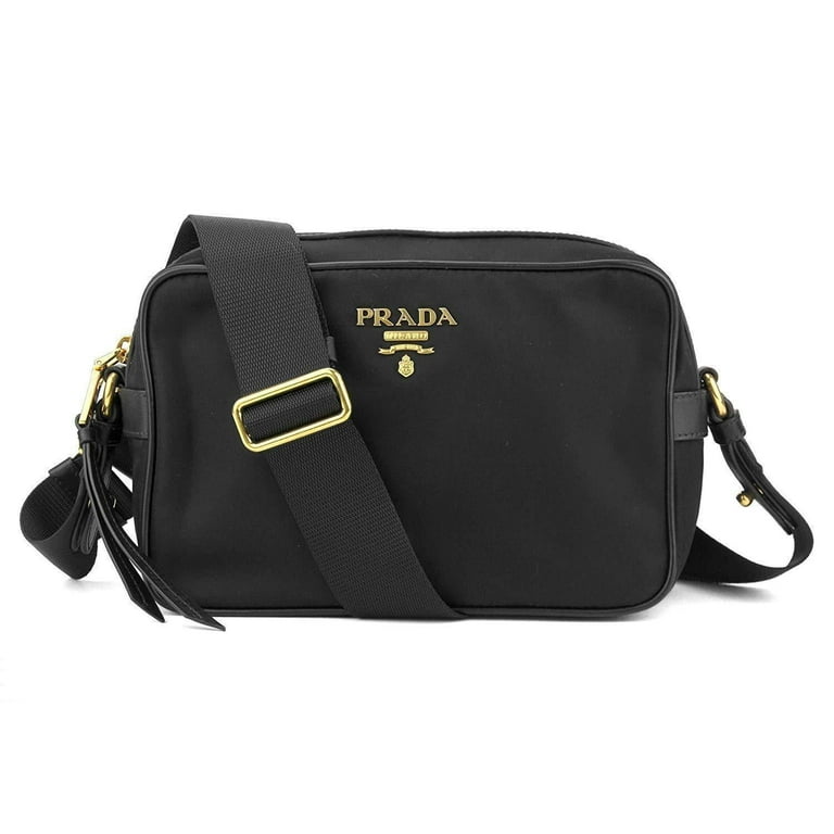Prada Designer Handbag - Black Tessuto Nylon Shoulder Purse, Model