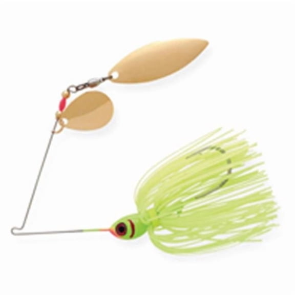 Pradco Lures Booyah Tandem Spinner bait - Chartreuse - 0.38 oz.