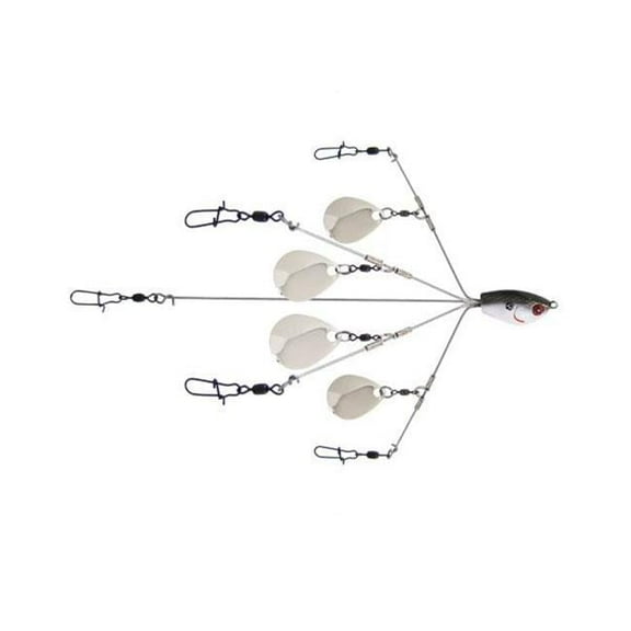 Pradco Lures Yum Yumbrella Flash Mob Junior Ultra light Colorado Blade Multi-Lure Rig