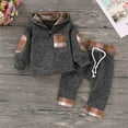 thumbnail image 1 of Praeter Baby Boys Girls Tops Clothing Newborn Kids Clothes Top Hooded Sweater+Flowers Printed Trousers 2PCS Outfits Set, 1 of 6