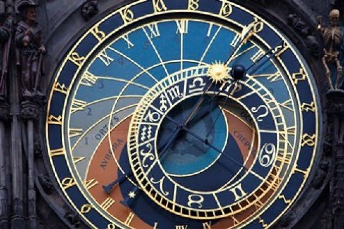 Prague Astronomical clock Canvas Art - Jaynes Gallery  DanitaDelimont (28 x 19)