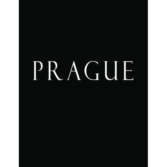 Prague: Black and White Decorative Book to Stack Together on Coffee Tables, Bookshelves and Interior Design - Add Bookish Charm Decor to Your Home - Stack Deco Books together to create Your unique Fas