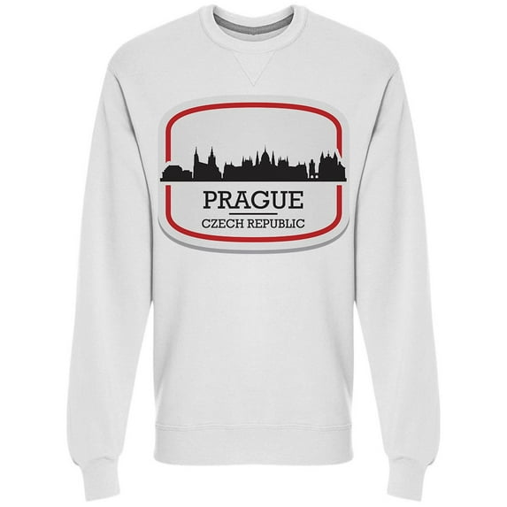 Prague City Czech Republic Sweatshirt Men -Image by Shutterstock, Male XX-Large