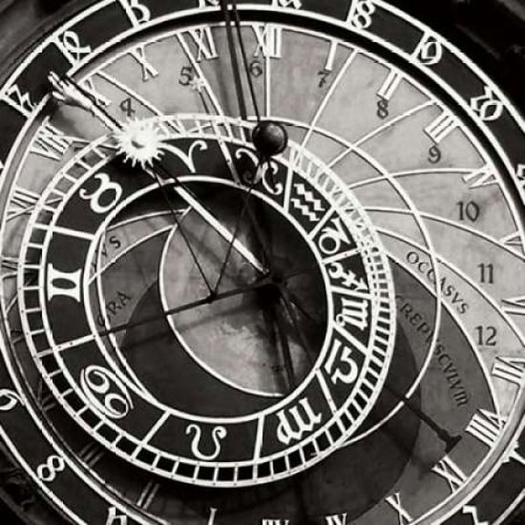Prague Clock I Poster Print by Jim Christensen (24 x 24)