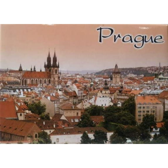 Prague Czech Republic Fridge Collector's Souvenir Magnet 2.5 inches X 3.5 inches