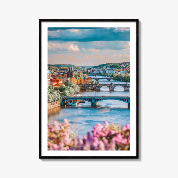 Prague Fine Art Photo Print Czech Republic Charles Bridge Vltava River Photo, Unframed Paper Print