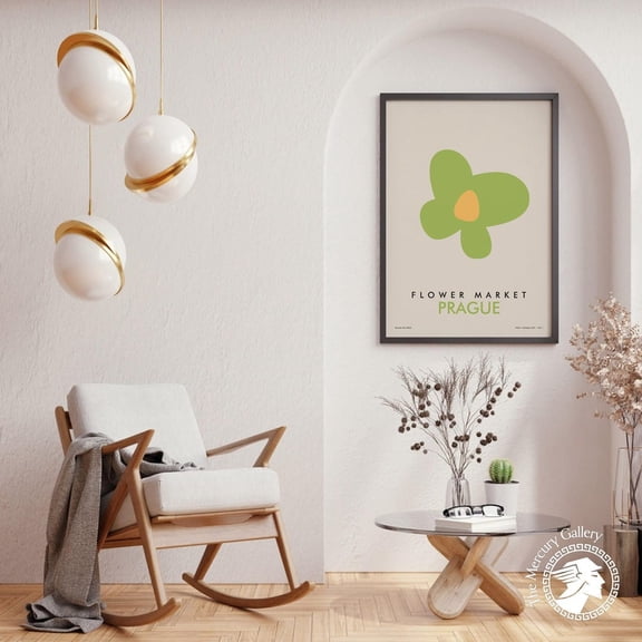 Prague Flower Market Minimalist Boho Wall Art Balanced Classic Interior Design Accent Display