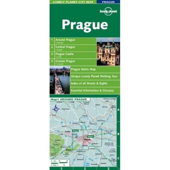 Pre-Owned Prague (Lonely Planet City Map) Paperback