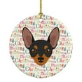 thumbnail image 1 of Prague Ratter Merry Christmas Ceramic Ornament 2.8 in x 2.8 in, 1 of 3