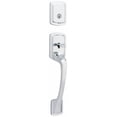 thumbnail image 1 of Prague Single Cylinder Exterior Only Handleset featuring SmartKey Series in Polished Chrome, 1 of 4
