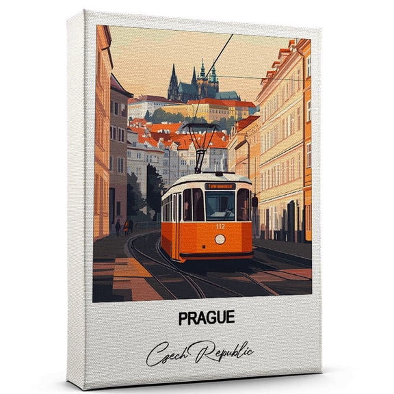 Prague Travel Canvas Wall Art  Nature-Inspired Travel Decor with Scenic Views Czech Republic Canvas Wall Print  A Captivating Gift for Adventure Seekers