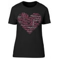 thumbnail image 1 of Prague Word Forming A Heart T-Shirt Women -Image by Shutterstock, Female 3X-Large, 1 of 2
