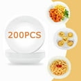 thumbnail image 1 of Prahalum 200PCS Air Fryer Disposable Paper Liner , 7.9inch Non-Stick Air Fryer Liners Tray Round Oil-Proof , Perforated Airfryer Parchment Paper Basket for Baking Oven Microwave Accessories White, 1 of 8