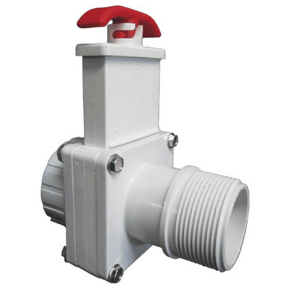 Praher Plastics 150-GMFT 1.50" Knife Gate Valve Mpt x Fpt 50 Psi PR150GMFT