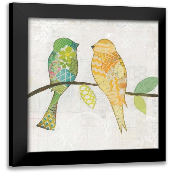 Prahl, Courtney 12x12 Black Modern Framed Museum Art Print Titled - Catching Up IV