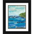 thumbnail image 1 of Prahl, Courtney 12x14 Black Ornate Wood Framed with Double Matting Museum Art Print Titled - Abstract Coastal IV, 1 of 4