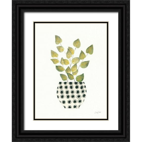 Prahl, Courtney 12x14 Black Ornate Wood Framed with Double Matting Museum Art Print Titled - Herb Garden IV