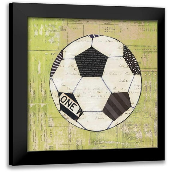 Prahl, Courtney 15x15 Black Modern Framed Museum Art Print Titled - Play Ball III