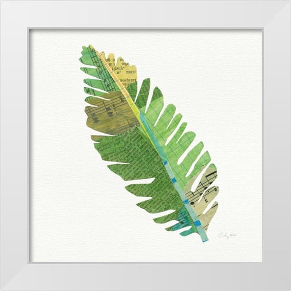 Prahl, Courtney 15x15 White Modern Wood Framed Museum Art Print Titled - Tropical Fun Palms IV