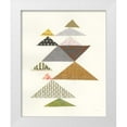 thumbnail image 1 of Prahl, Courtney 15x18 White Modern Wood Framed Museum Art Print Titled - Modern Abstract Triangles II, 1 of 4