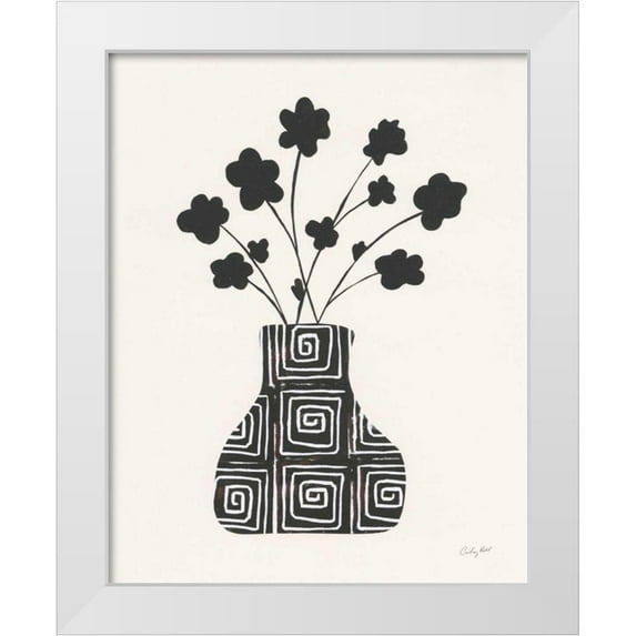 Prahl, Courtney 15x18 White Modern Wood Framed Museum Art Print Titled - Shadow Vessel II