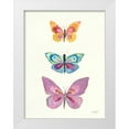 thumbnail image 1 of Prahl, Courtney 19x24 White Modern Wood Framed Museum Art Print Titled - Butterfly Charts III, 1 of 4
