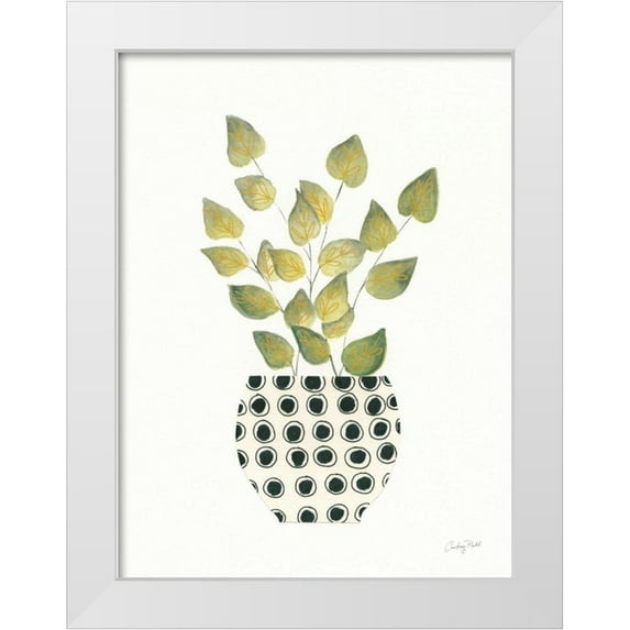 Prahl, Courtney 19x24 White Modern Wood Framed Museum Art Print Titled - Herb Garden IV