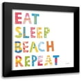 thumbnail image 1 of Prahl, Courtney 20x20 Black Modern Framed Museum Art Print Titled - Sea Sand Sun I, 1 of 5