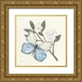 thumbnail image 1 of Prahl, Courtney 20x20 Gold Ornate Wood Framed with Double Matting Museum Art Print Titled - In the Garden Butterfly, 1 of 4