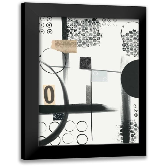 Prahl, Courtney 20x24 Black Modern Framed Museum Art Print Titled - Zero