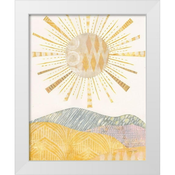Prahl, Courtney 20x24 White Modern Wood Framed Museum Art Print Titled - Boho Sunshine II