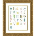 thumbnail image 1 of Prahl, Courtney 25x32 Gold Ornate Wood Framed with Double Matting Museum Art Print Titled - Alphabet II, 1 of 4