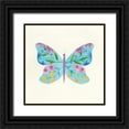 thumbnail image 1 of Prahl, Courtney 26x26 Black Ornate Wood Framed with Double Matting Museum Art Print Titled - Butterfly Garden IV, 1 of 4
