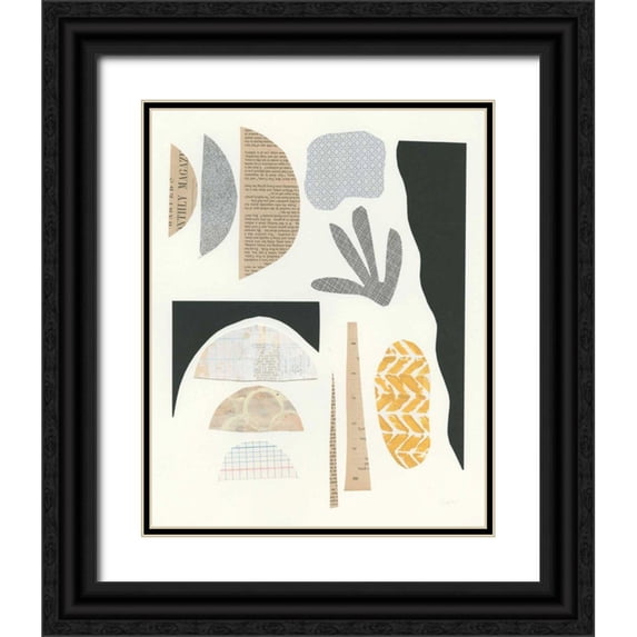 Prahl, Courtney 26x32 Black Ornate Wood Framed with Double Matting Museum Art Print Titled - Mixed Shapes III