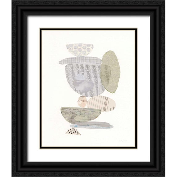 Prahl, Courtney 26x32 Black Ornate Wood Framed with Double Matting Museum Art Print Titled - Whimsy VI Neutral