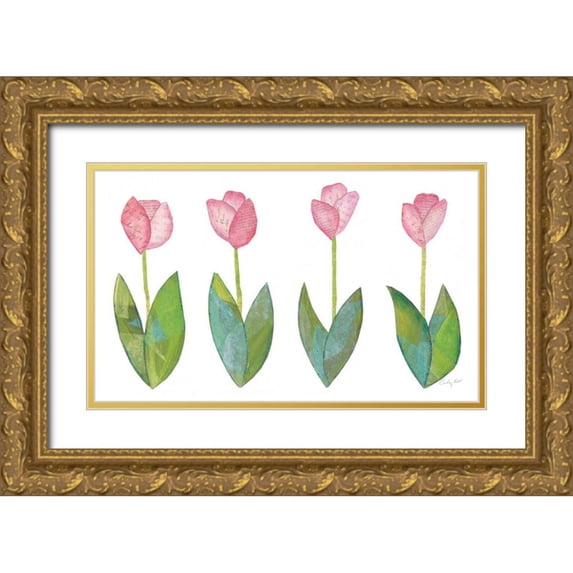 Prahl, Courtney 32x21 Gold Ornate Wood Framed with Double Matting Museum Art Print Titled - Spring Has Sprung VIII
