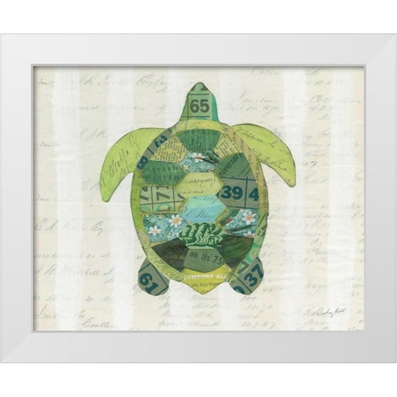 Prahl, Courtney 32x26 White Modern Wood Framed Museum Art Print Titled - In the Ocean I