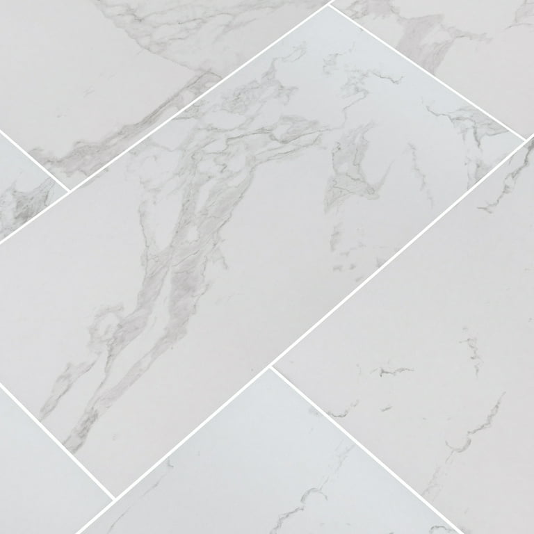 Exclusive MSI Carrara 12 in. x 24 in. Matte Porcelain Floor and Wall Tile (16 sq. ft. / case) Exclusive MSI Carrara 12 in. x 24 in. Matte Porcelain Floor and Wall Tile (16 sq. ft. / case)