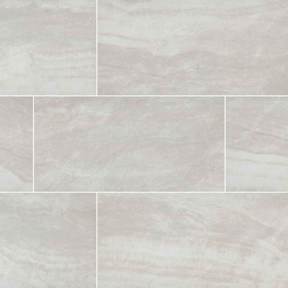 Praia Gray 12 in. X 24 in. Polished Porcelain Floor And Wall Tile ( 16 Sq. Ft./Case )
