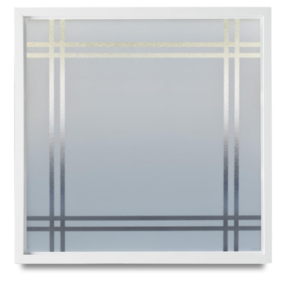 Prairie 23.5" x 23.5" White New Construction Decorative Glass Window