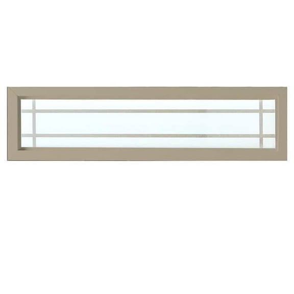 Prairie 47.5" x 11.5" Tan New Construction Decorative Glass Window
