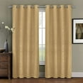 thumbnail image 1 of Prairie Blackout weave Embossed Grommet Curtains Panels, 1 of 1