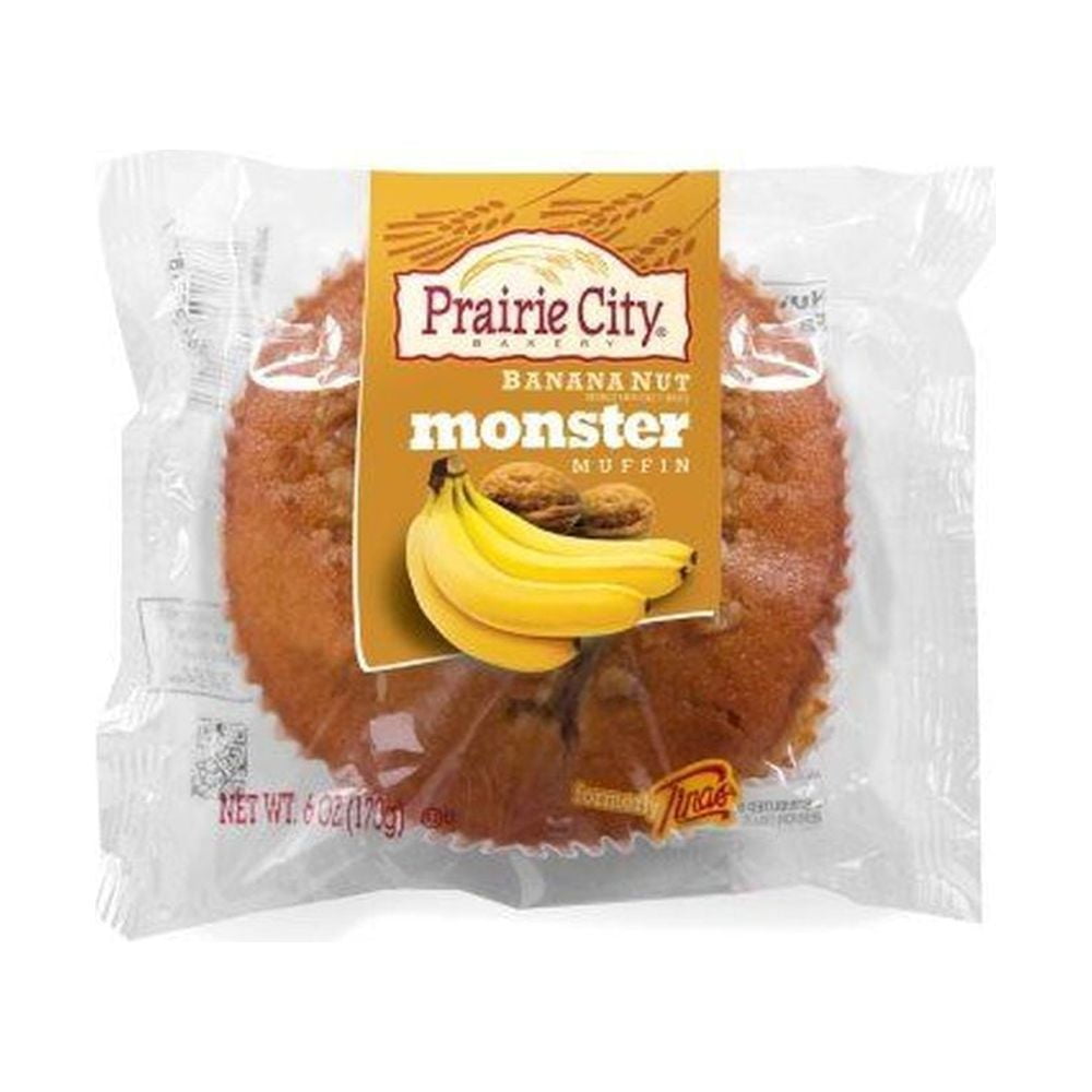 Prairie City Bakery Banana Nut Monster Muffin, 6 Ounce -- 48 per case