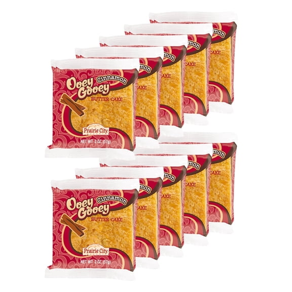 Prairie City Bakery Ooey Gooey Cinnamon Butter Cake | Pack of 10