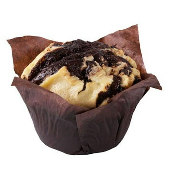 Prairie City Bakery Tuxedo Down Home Tulip Wrapper Clamshell Muffin, 20 Ounce -- 6 per Case.