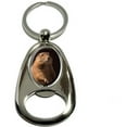 thumbnail image 1 of Prairie Dog, Chrome Plated Metal Spinning Oval Design Bottle Opener Keychain Key Ring, 1 of 1